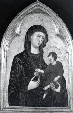 Anonimo — Anonimo senese sec. XIV - Madonna con Bambino — insieme